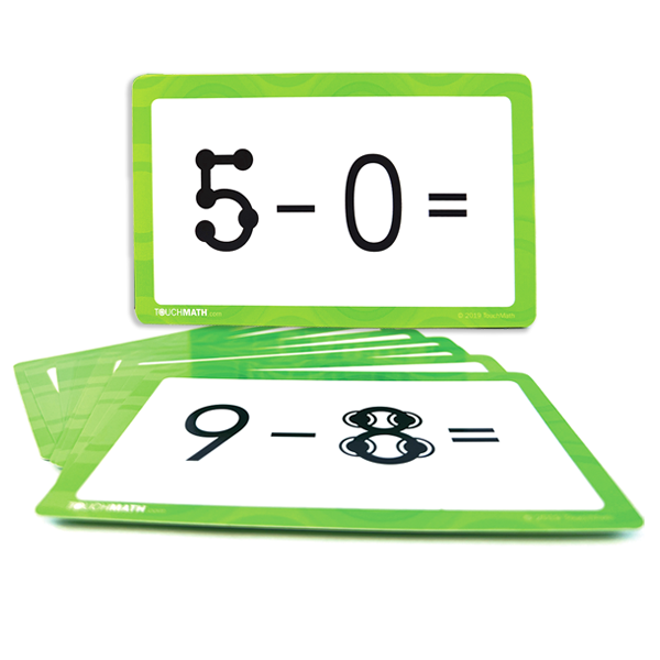 Subtraction Card Manipulatives Closeup